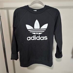 Adidas women’s Black and White Logo Sweatshirt